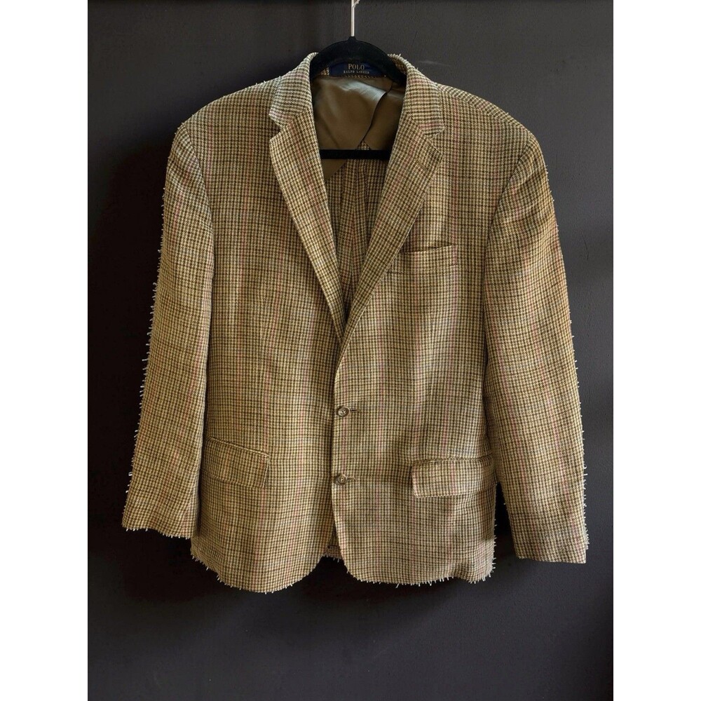 Polo Ralph Lauren Silk Linen Blend Blazer Sz 44 R